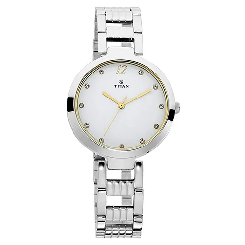 Exclusive  Sparkle White Dial Analog Watch for Women