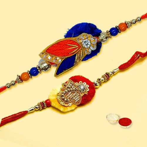 Premium Kundan Zardozi Rakhi